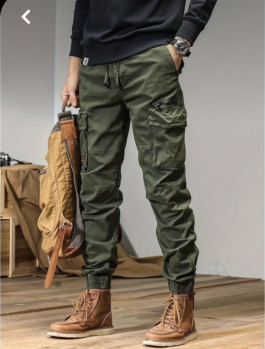 Olive Green Cargo Pants